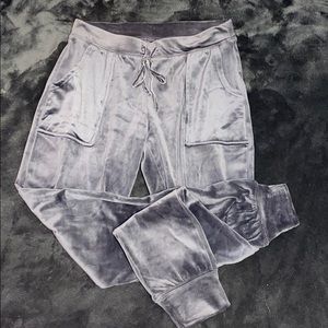 * Never worn* dark gray velour track pants